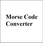 Morse Code converter online